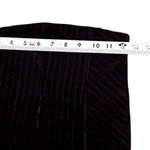 Free People Velour Black Ribbed Flare Legging Pants Edgy Boho Glam Lounge Luxe Photo 4