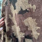 Vintage 80s Black Sheep Leader in the Field brown camo knit crewneck sweater Size M Photo 2