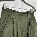 L'Agence L’Agence Green Satin Cargo Pants Size 0 Photo 4