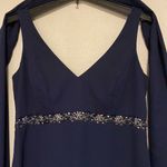 Party womens navy blue long dress Size L Photo 3