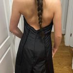 Badgley Mischka  sleeveless black dress sz S halter Photo 6
