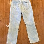 Rolla’s the original ultra high rise straight jeans distressed knee 27 Blue Photo 11