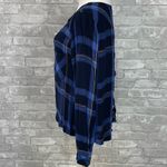 Cloth & Stone  Plaid Lace Up Back Top Photo 4