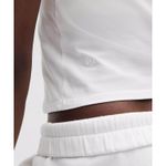 Lululemon XS Organic Cotton Baby Tee Tennis & Sports Club White NWT Preppy 1998 Photo 4