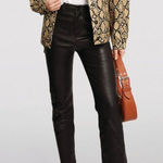 Good American  Neutral Snakeprint Trucker Oversized Jacket Size 4 US XL NEW Photo 0