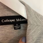 Catherine Malandrino NWT grey faux fur puff sleeve sweater small Photo 8