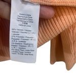 J.Crew Ribbed Stretch Crewneck Sweater Fresh Peach Size Medium Pink Photo 4