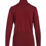 August Silk Mulled Wine Stripe Long Sleeve Turtleneck Medium Photo 3