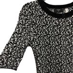 Tahari Womens Black & White Knit Sweater Blouse Size S Photo 2