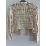 Vintage J Jill Sweater Womens Medium Cream Crochet Cropped Preppy 90s Cottage Photo 1