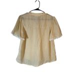June & Hudson Pale Yellow Short Sleeve V Photo 1