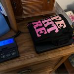 Susan G Komen Breast Cancer Awareness T Shirt Size Medium Black Pink V Neck Photo 4