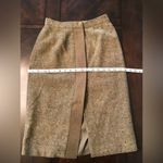 Oscar de la Renta Rare Vintage Olive Wool Tweed Pencil Skirt Sz 4 Photo 8