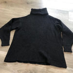 FOR THE REPUBLIC Black Chunky Knit Turtleneck Long Sleeve Sweater Womens Size S Photo 10