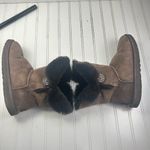 UGG  Women's Bailey Button II Short Chocolate Boots Size 9 Photo 6