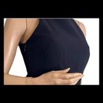 Halston Heritage peplum Asymmetrical Structure Tank Dress Size 4 Black Photo 6