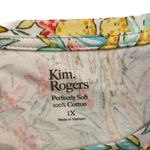 kim rogers Perfectly Soft Fun Funky Eclectic Tropical Giraffe Print Cotton Top Photo 3