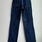 Revice Denim Revice Dark Solid Blue Wash High Rise Straight Leg Jeans Size 25 Made in Mexico Photo 3