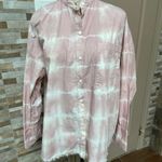 ZARA Nwt  women Tie Dye cotton Button Down Long-Sleeve Shirt M Photo 9