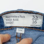 Abercrombie & Fitch Womens Curve Love High Rise Shorts Size 33 16 Distressed Photo 6