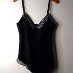 Laundry by Shelli Segal Laundry Shelli Segal L Silk Satin Nautical Sleeveless Scarf Top Photo 0