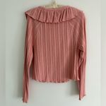 LPA  Pointelle Coco Cardigan in Dusty Rose Size Large Photo 4