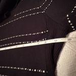 Apt. 9 Women's  sweater tunic - ribbed, stretchy, cowl neck - 3/4 sleeves, black & white. Pre-loved excellent condition. Photo 3