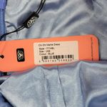 Chi Chi London  Womens Marlie Dress Size 8 Blue Off-shoulder Cocktail NEW Photo 8