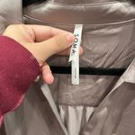 Soma Women's Satin Long Sleeve Button Up Sleep Shirt in Silver Taupe Large Photo 1