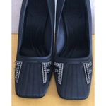 Fendi  FFREEDOM Satin CLOTH HEELS With Embellishment NEW Dustbag Box Etc 38 Photo 3