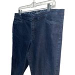 Maureen Bandolino Womens Dark Blue Mid Rise Dark Wash Capri Jeans Size 14 Photo 1