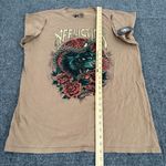 Affliction Tempest Tiger Snake Rosegraphic t-shirt dress Brown Size Large NEW Photo 8