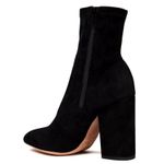 Valentino Garavani Valentino • Stretch-Suede Sock Boots ankle booties block heeled zip leather Photo 8