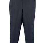 Chico's Faux Leather Ponte Womens Pants Sz 1.5/10 Mob Wife Goth Streetwear Edgy Photo 0