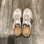 White and Beige Sneakers with Black Stripes EU Size 40=US Size 9 Photo 1