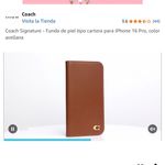 Coach Leather Case/Wallet iPhone Pro 16 Case Photo 9