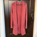 Free People EUC  Simply Sienna Long Line Cardigan Rose Size Small Photo 2