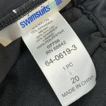 Swimsuits for all Black Tankini Top with Adjustable Straps Underwire Womens 20 Size undefined Photo 5