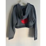 Fenty x Puma Rihanna Rising Sun Lace Up Cropped Hoodie Gray XS Photo 1