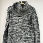 Long Tall Sally Grey Oversized Turtleneck Sweater Dress Womens XS Cowl Neck Gray Photo 3