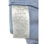 Everlane  Organic Cotton Oxford Belted‎ Long Sleeve Shirt Dress Light Blue Large Photo 5