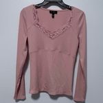 Jessica Simpson  Blush Lace Trim Top Photo 1