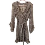 ANTHRO Ranna Gill Leopard Wrap‎ Dress NWT Tan Size XS Photo 1