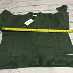 Calvin Klein NWT  Jeans Women's Cutout V Neck Cardigan Green Size  S/P. Photo 9