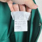 Dessy Chiffon Gown Plus Size 16 Hunter Green V Neck Sleeveless Maxi Dress Formal Photo 4