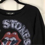 Bravado The Rolling Stones Long Sleeve Sweatshirt Top Crop Small Womens Graphic Band Tee Photo 3