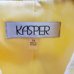 Kasper  Yellow Floral Daisy Pattern Career Blazer 14 Photo 6