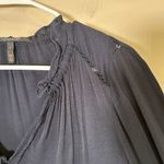 Scotch & Soda  Women's Small Blouse‎ Dane la Nuit Long Sleeve neck Tie eyelet Photo 3