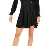 Bar III ‎ black wrap dress size XS NWT Photo 0