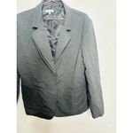 Moon River Gray Pinstripe Double Layered Front Button Blazer Jacket sz Medium Photo 7